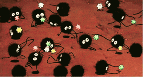 Black Cartoon Characters With Stars On Eyes GIF
