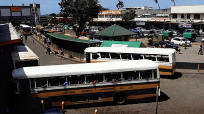 A Bus That Says General Transport Ltd On It GIF