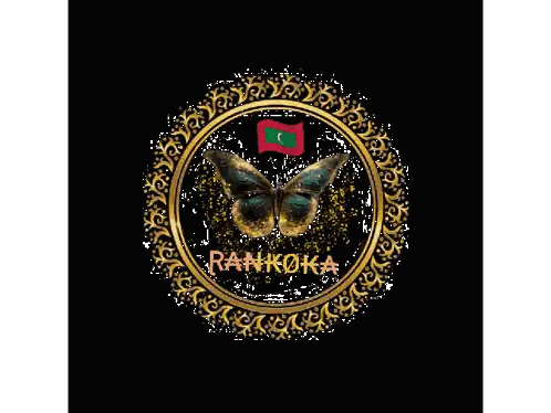 A Butterfly Is In A Circle With The Word Rankoka On It Sticker
