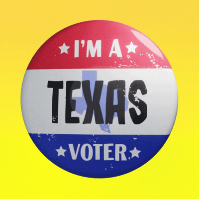 A Button With A Red White And Blue Stripe Around It GIF