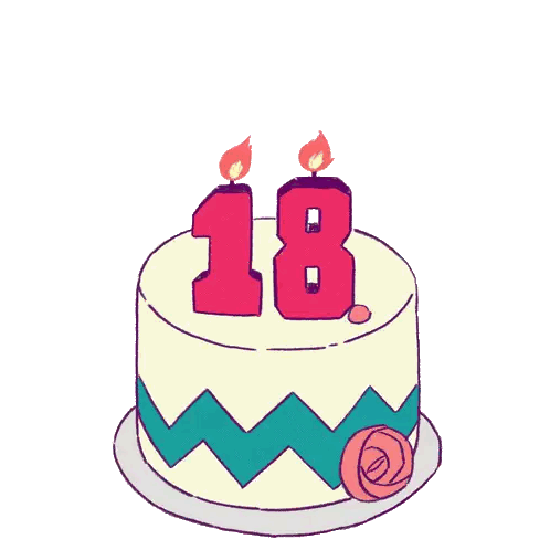 A Cake That Says Register To Vote On It Sticker