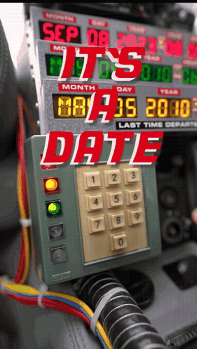 A Calculator That Says It 'S Date On Top Of It GIF