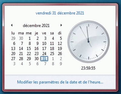 A Calendar Displays The Date Of December 31St 2021 GIF