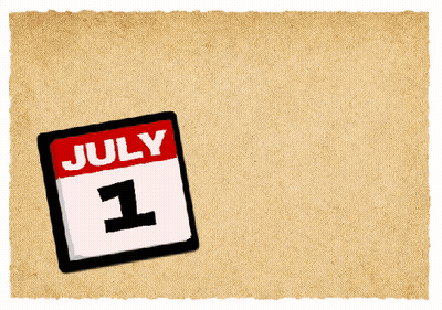 A Calendar Shows That July 2 Is The 2Nd Day Of The Month GIF