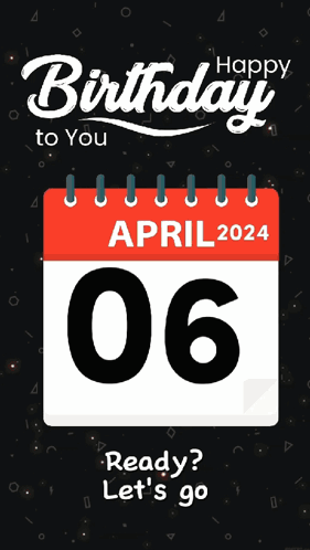 A Calendar Shows The Date Of April 6Th 2024 GIF