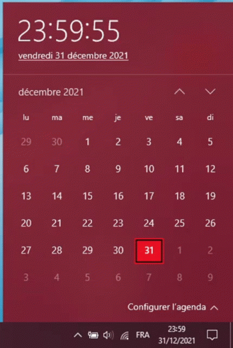 A Calendar Shows The Date Of December 31 GIF