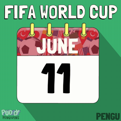 A Calendar That Says Fifa World Cup On It GIF