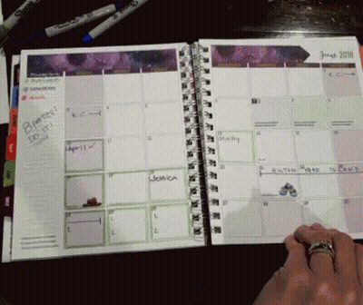 A Calendar With The Month Of June Visible GIF