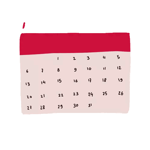 A Calendar With The Words Multiple Dates Gotta Stay Updated On It Sticker