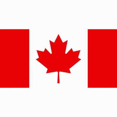 A Canadian Flag And A Van With The Words Live Oola On The Bottom GIF