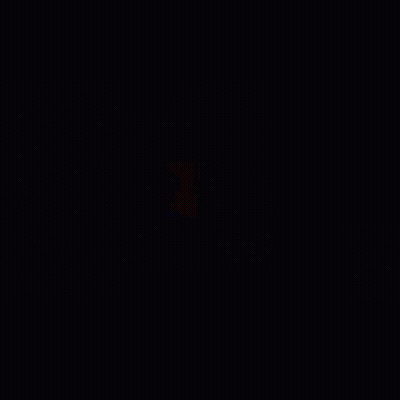A Cannon Logo With A Purple Hexagon On A Dark Background GIF