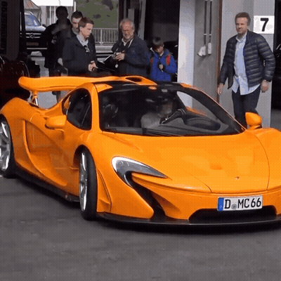 A Car With A License Plate That Says Dmc66 GIF