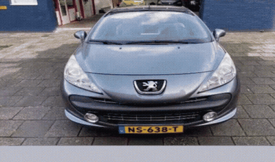 A Car With A License Plate That Says Ns-638-T GIF
