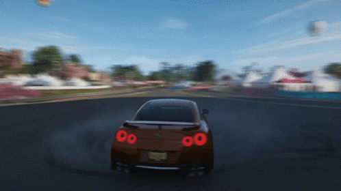 A Car With A New York License Plate Is Driving On A Road GIF