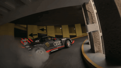 A Car With The Number 43 On The Side GIF
