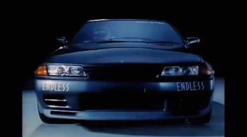 A Car With The Word Endless On The Front GIF