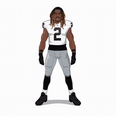 A Card Of A Player Named Ashton Jeanty For The Raiders GIF