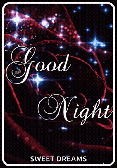 A Card That Says Good Night Sweet Dreams On It GIF