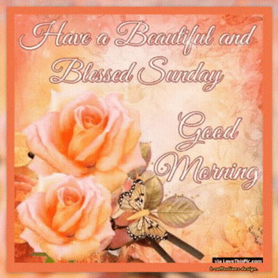 A Card That Says Have A Beautiful And Blessed Sunday GIF