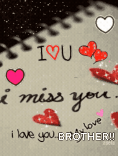 A Card That Says I Love You Brother GIF