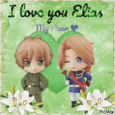 A Card That Says I Love You Elias My Dear On It GIF