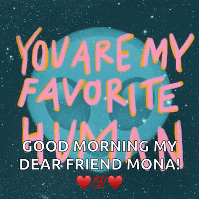 A Card That Says " You Are My Favorite Human " GIF