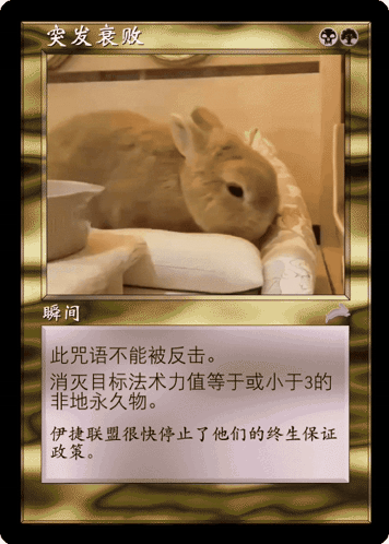 A Card With A Picture Of A Rabbit And Chinese Text GIF