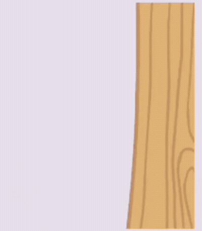 A Cartoon Bear Is Sticking Its Tongue Out Behind A Tree GIF