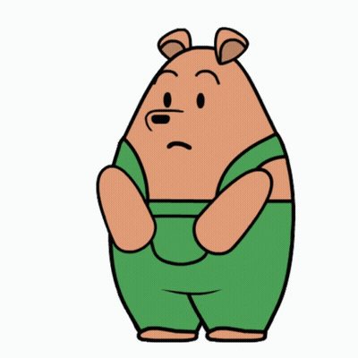 A Cartoon Bear With A Question Mark And The Words How What Where When Why Who On The Bottom GIF