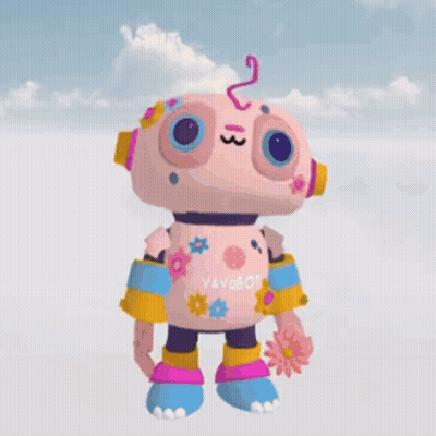 A Cartoon Bee Is Flying In The Air With The Word Bee Written Above It GIF