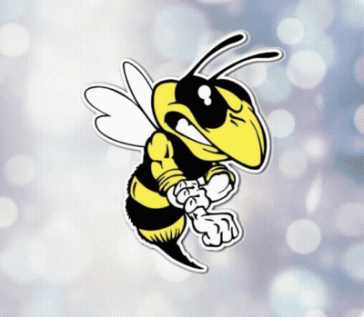 A Cartoon Bee With A Fist In Its Mouth GIF
