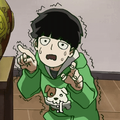 A Cartoon Boy In A Green Hoodie Is Holding A Small Dog GIF