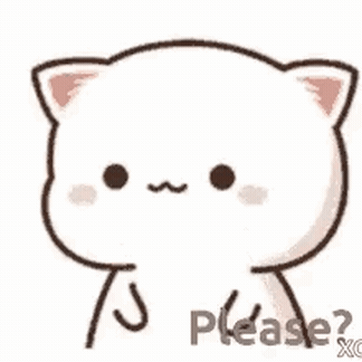 A Cartoon Cat Is Asking For Something And Covering Its Face With Its Paw . GIF