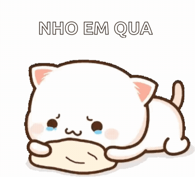 A Cartoon Cat Is Laying Down And Crying While Holding A Piece Of Food . GIF