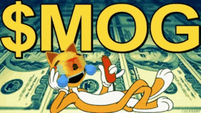 A Cartoon Cat Is Laying On A Pile Of Money With The Word Smog Written Above Him GIF