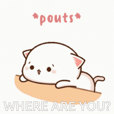 A Cartoon Cat Is Laying On A Table With The Words Where Are You Written Below It GIF