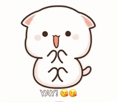 A Cartoon Cat Is Making A Face And Saying Yay . GIF
