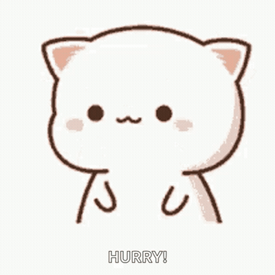 A Cartoon Cat Is Making A Funny Face And Holding Its Paws Up . GIF