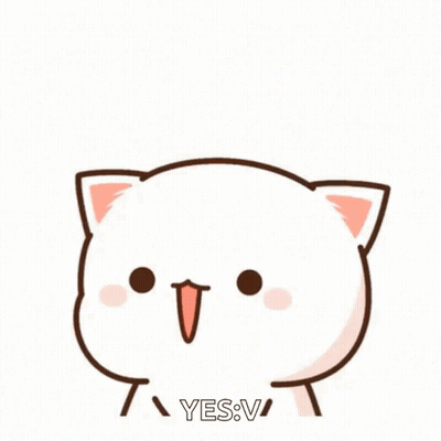 A Cartoon Cat Is Making A Surprised Face With Its Paws On Its Face And The Words Yes V Written Below It . GIF