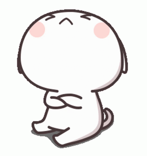 A Cartoon Cat Is Sitting Down With Its Arms Crossed And Looking Angry GIF
