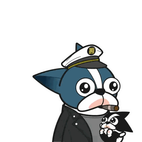 A Cartoon Cat Is Smoking A Cigar And Saying Why Thank You Ser Sticker