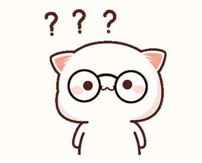 A Cartoon Cat Wearing Glasses Has A Question Mark Above His Head GIF
