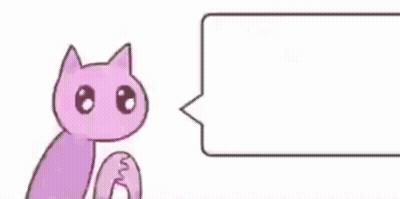 A Cartoon Cat With A Pink Heart And A Speech Bubble That Says Love Forever . GIF