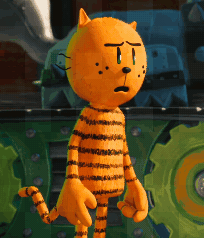 A Cartoon Cat With A Surprised Look On Its Face GIF