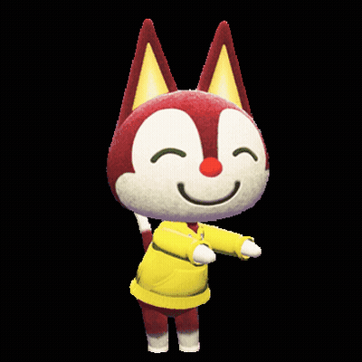 A Cartoon Cat With A Yellow Shirt And Red Ears GIF