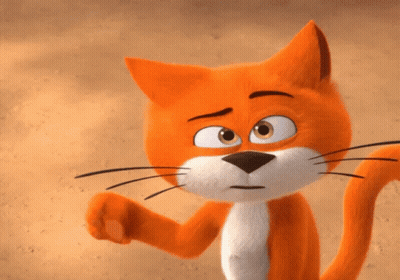 A Cartoon Cat With Its Eyes Closed Looks Sad GIF