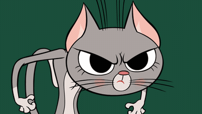 A Cartoon Cat With The Words " I 'Ve Had " Behind It GIF