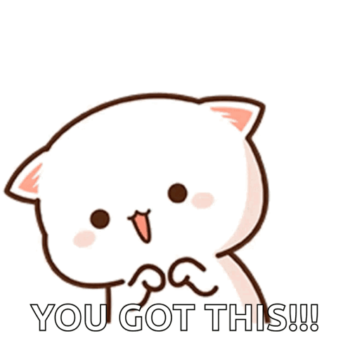 A Cartoon Cat With The Words You Got This Written On It 'S Chest GIF