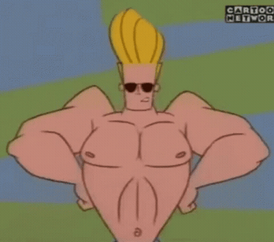 A Cartoon Character From Cartoon Network Is Standing With His Arms Outstretched GIF