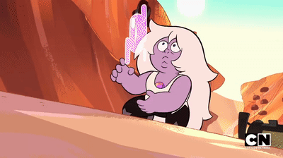 A Cartoon Character From Cn Is Holding A Pink Object GIF